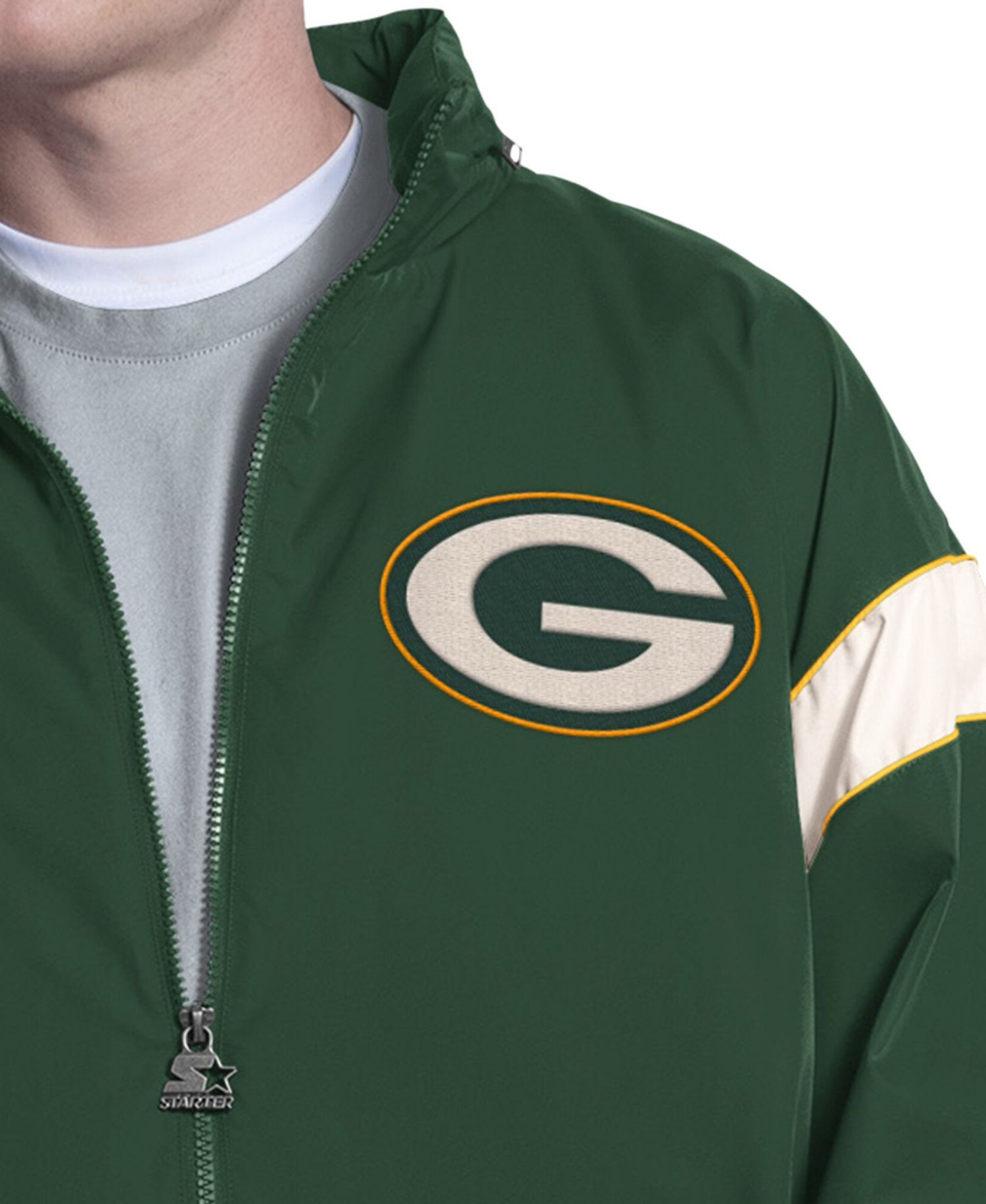 Men's Green Bay Packers The Gust Water-Resistant Full-Zip Hooded Jacket