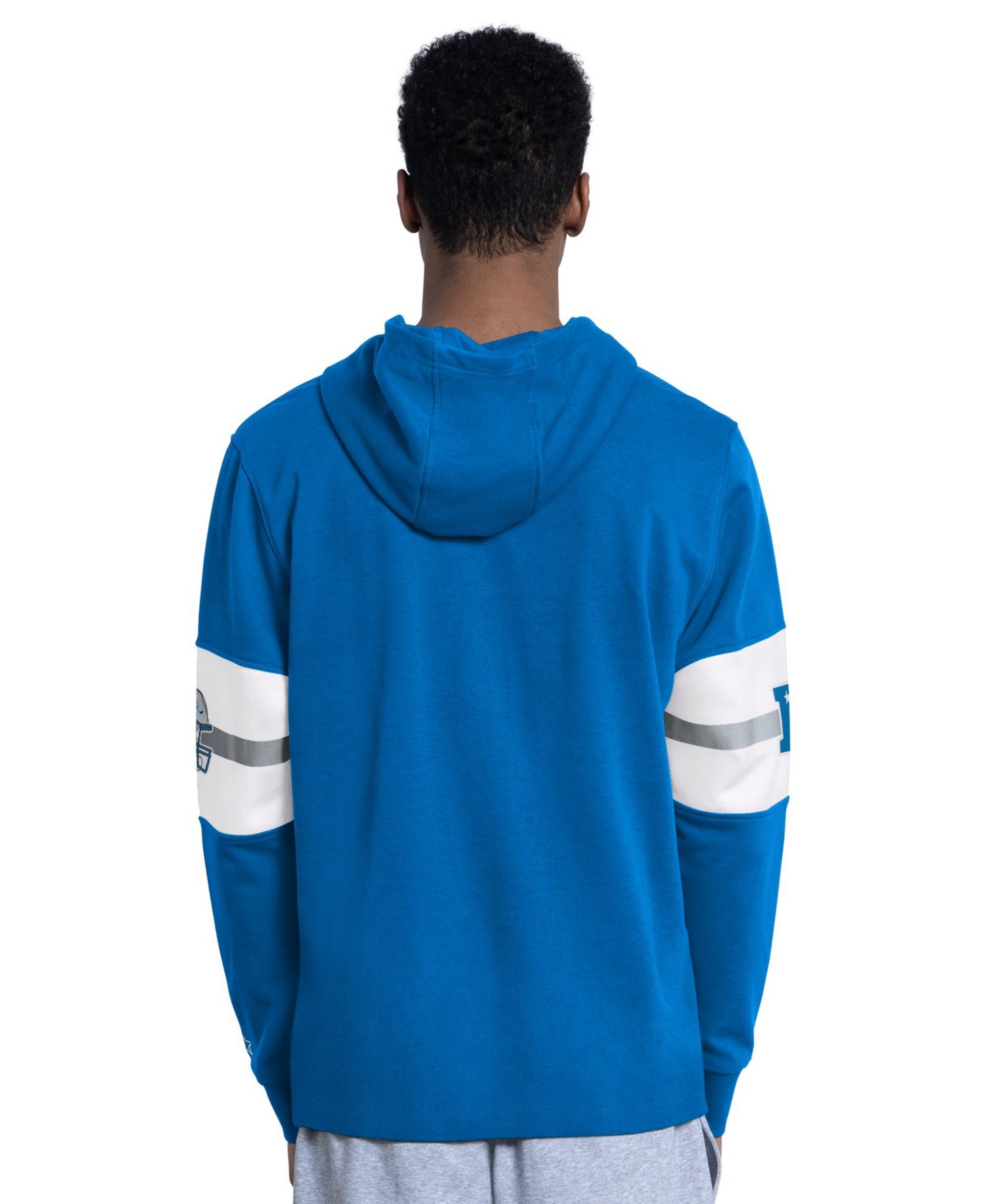 Men's Detroit Lions Fullback Jersey Pullover Long-Sleeve Hoodie