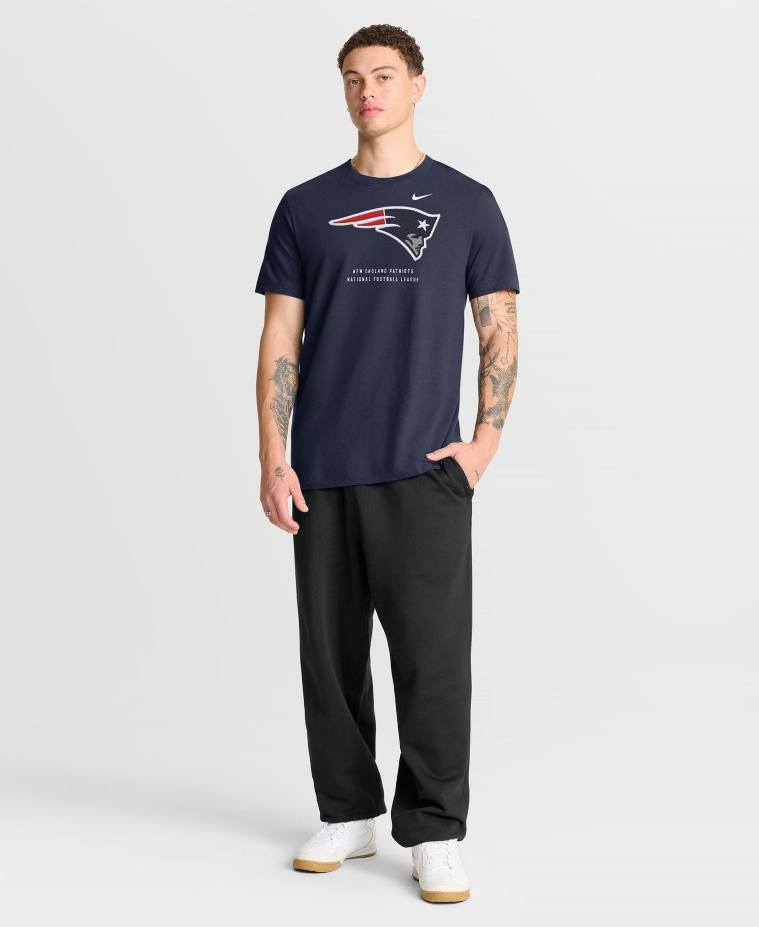 Men's New England Patriots Crewneck Short-Sleeve T-Shirt