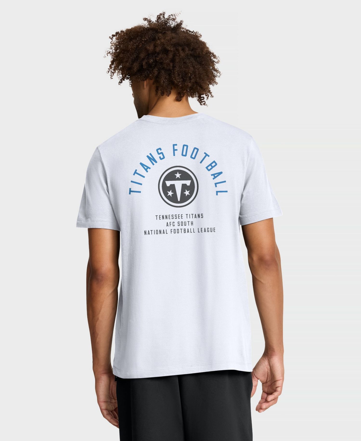 Men's Tennessee Titans Split Logo Crewneck T-Shirt