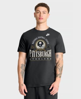 Men's Rewind Essential Pittsburgh Steelers Screen-Printed Throwback T-Shirt
