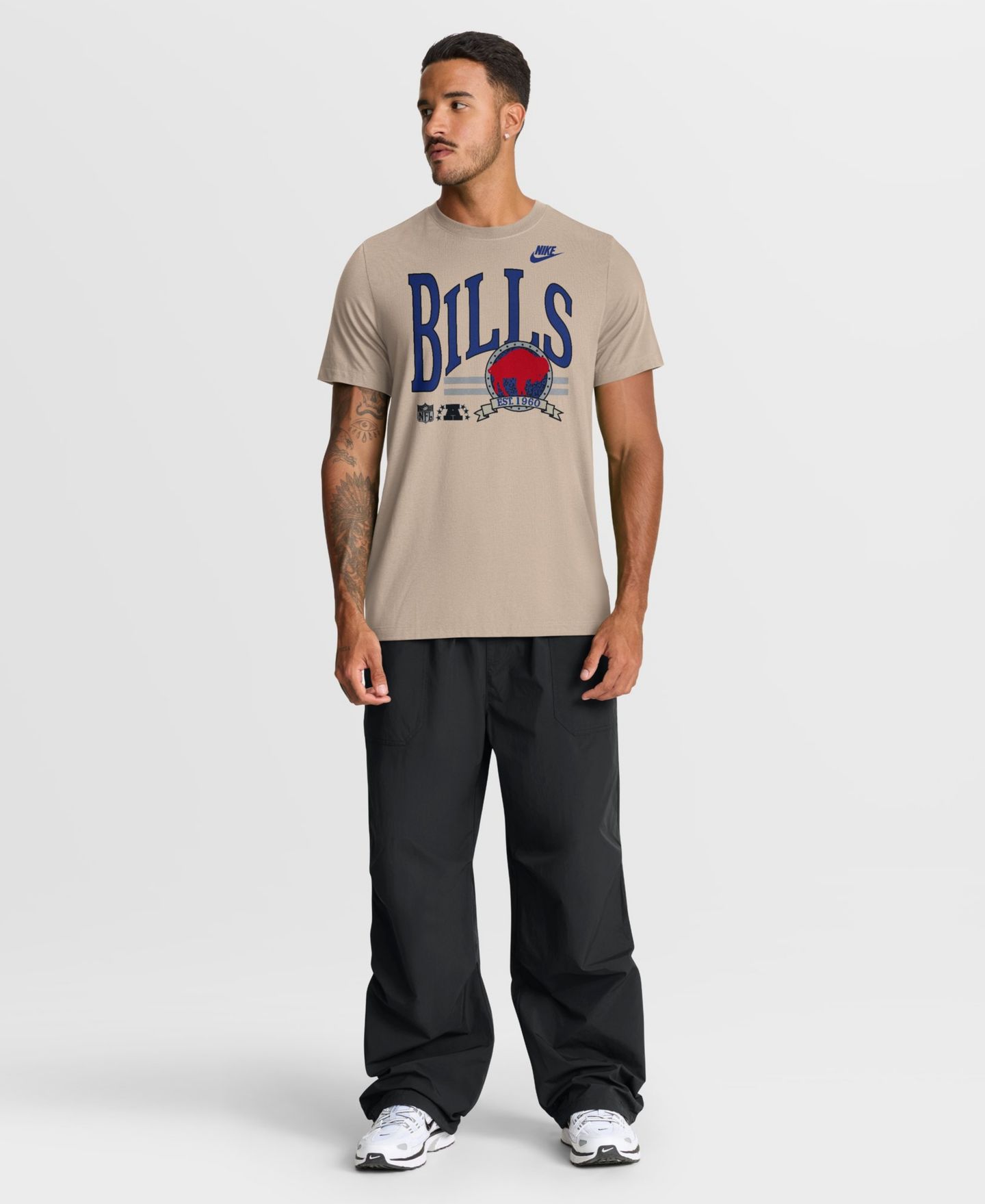 Мужская футболка Nike Buffalo Bills Rewind Tri-Blend — фото 3