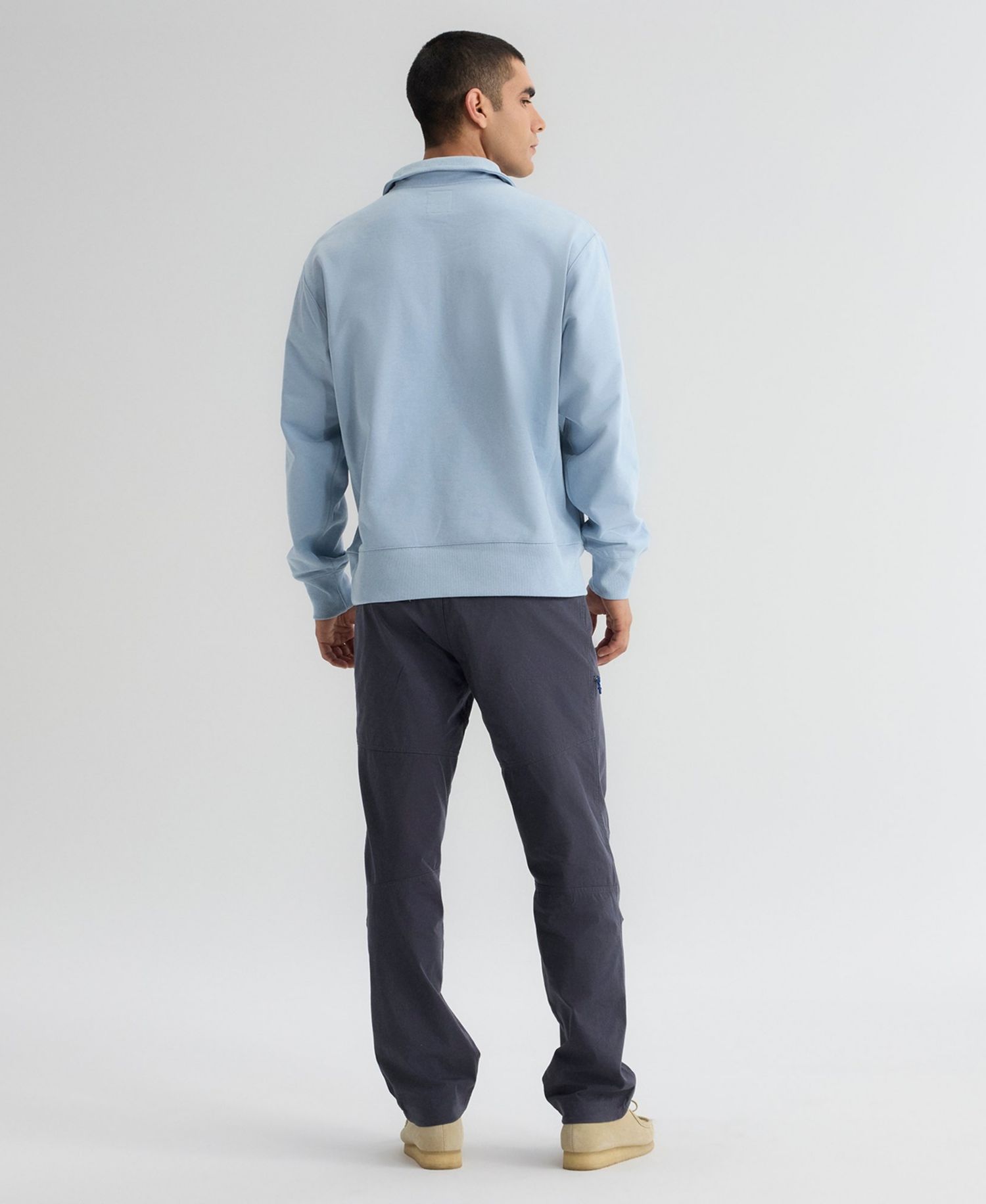 Men's Los Angeles Dodgers Iconic Relaxed-Fit Kangaroo-Pocket Quarter-Zip Sweatshirt