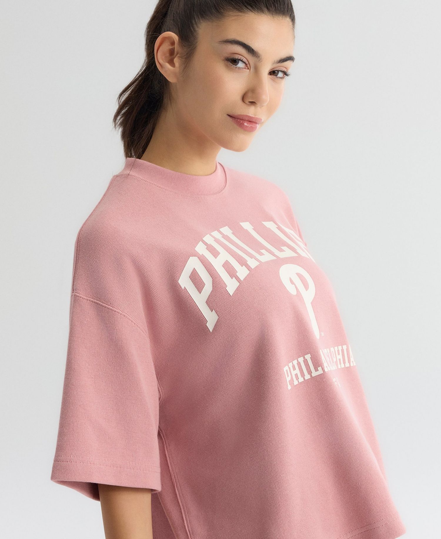 Women's Philadelphia Phillies Iconic Boxy Cropped T-Shirt