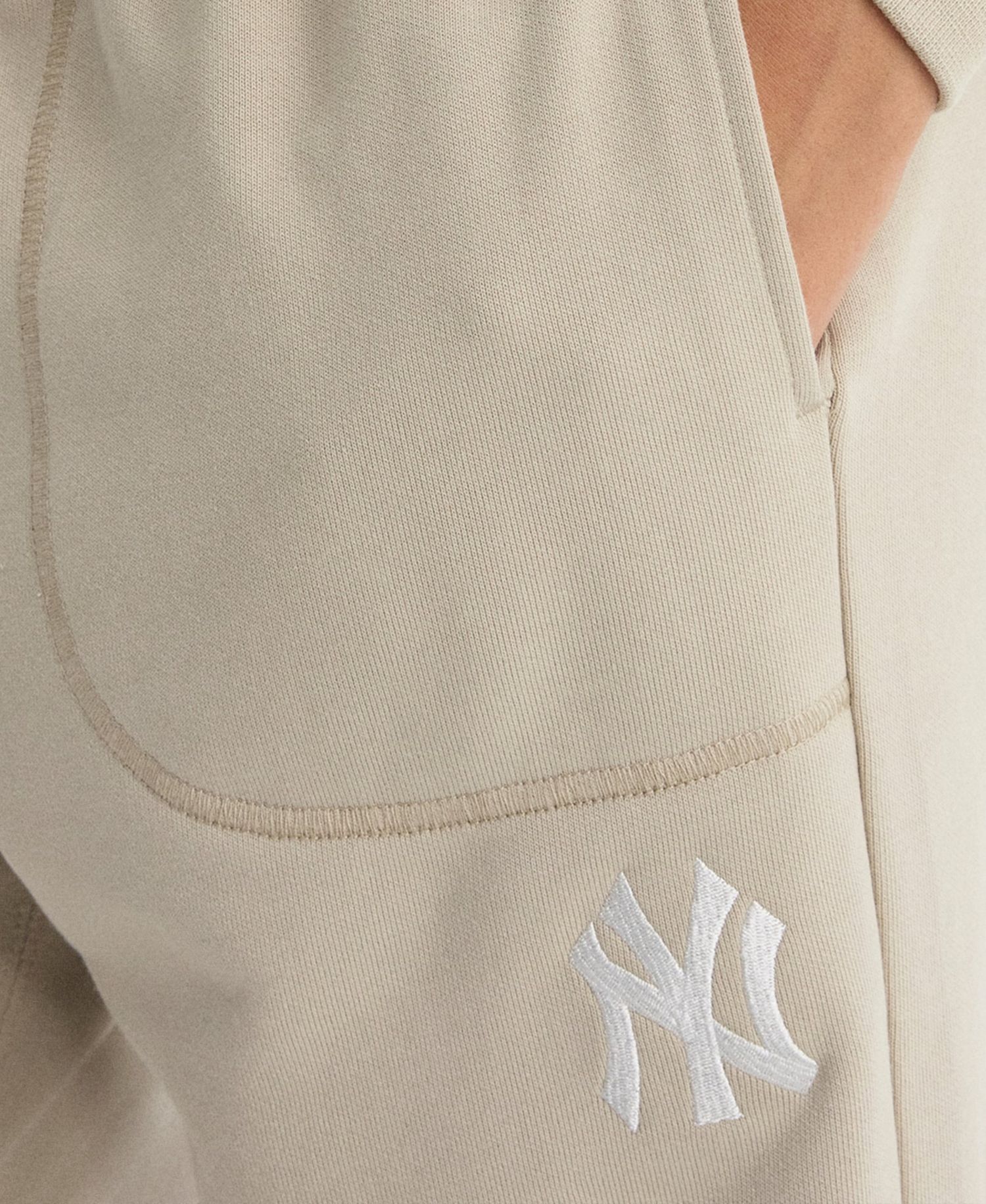 Women's New York Yankees Iconic Terry High-Rise Tapered-Leg Track Pants
