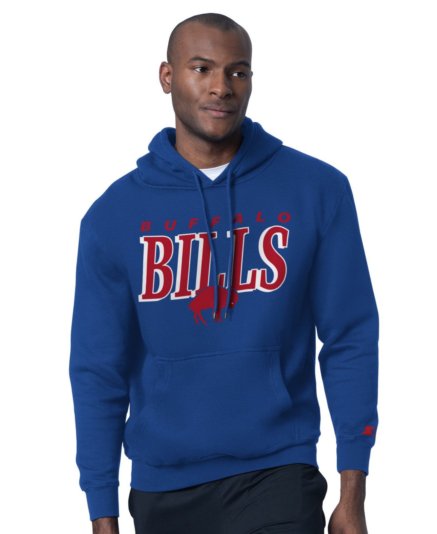 Men's 2-Piece Buffalo Bills Vintage Logo Durable-Stretch Hoodie and T-Shirt Set