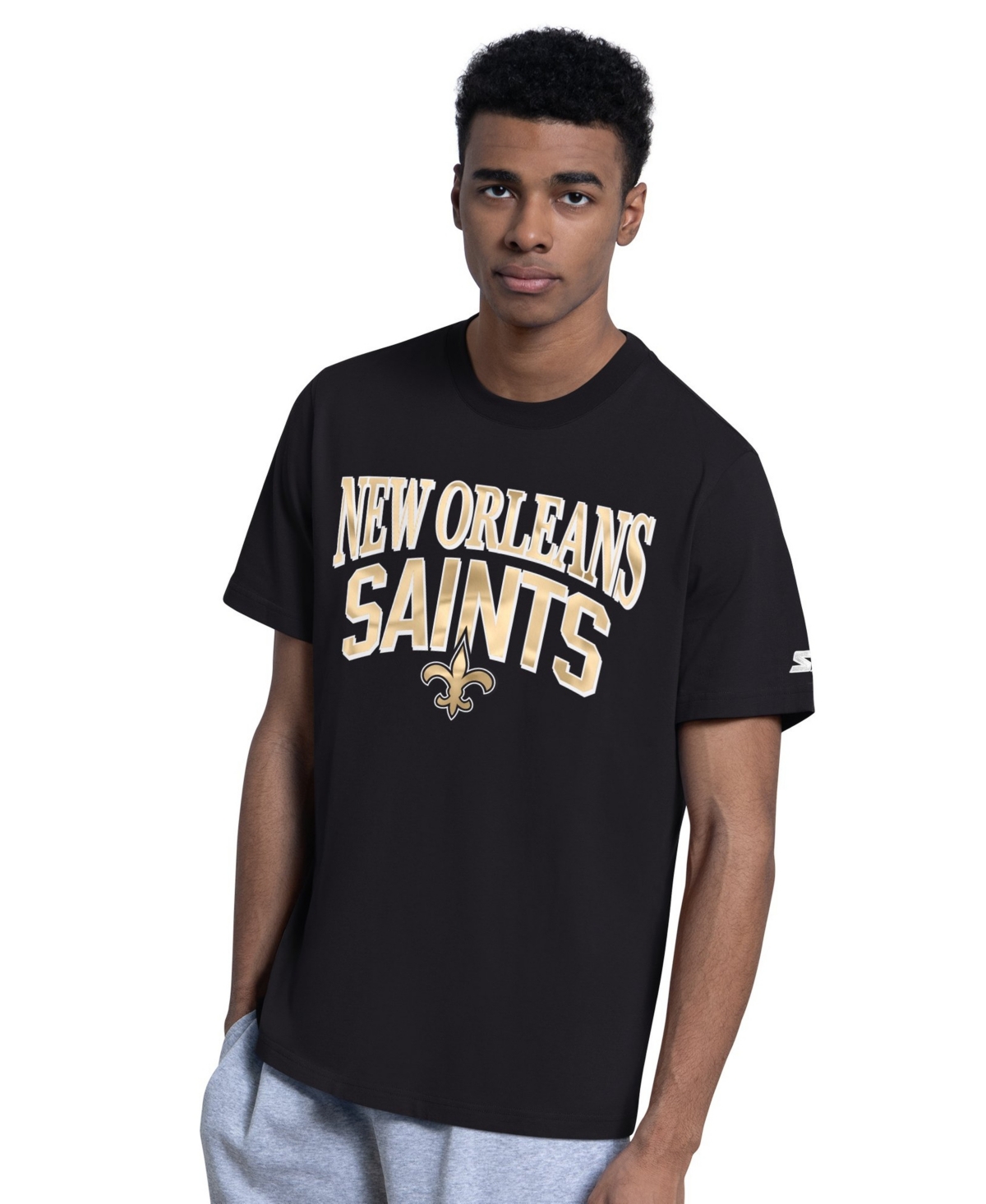 Starter Men's New Orleans Saints Classic Fit T-Shirt, 2-Piece Set