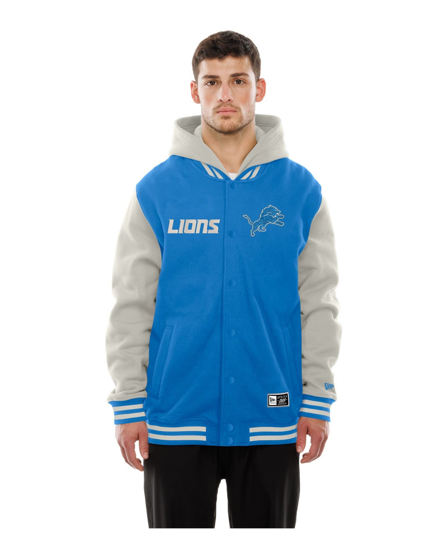 Men's Detroit Lions Full-Snap Fleece Hoodie