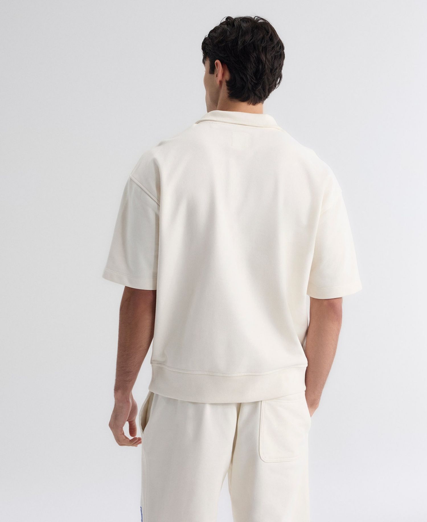 Men's New York Mets Iconic Mock-Neck Relaxed-Fit Short-Sleeve Pullover