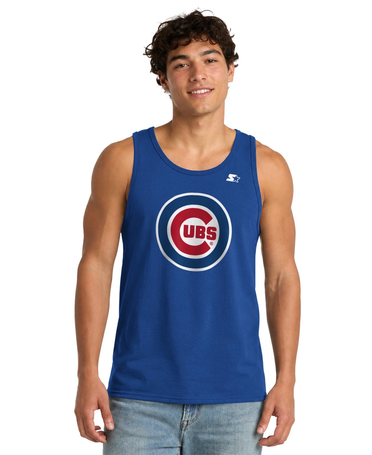 Starter Men's Chicago Cubs Screen-Print Tank Top