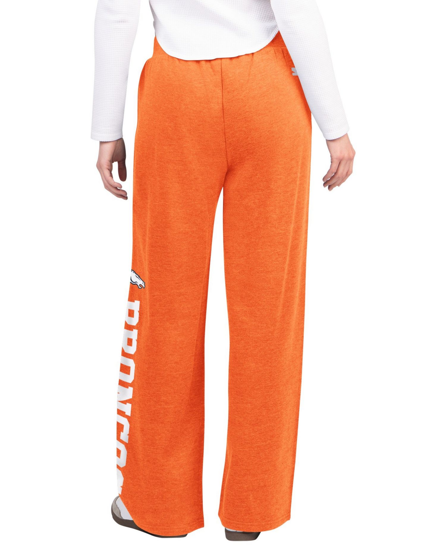 Women's Denver Broncos Field Wide-Leg Drawstring Sweatpants