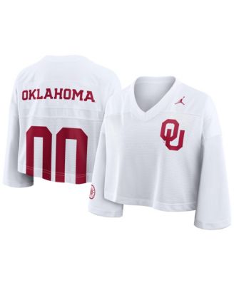 Women's Oklahoma Sooners Cropped Mesh Jersey