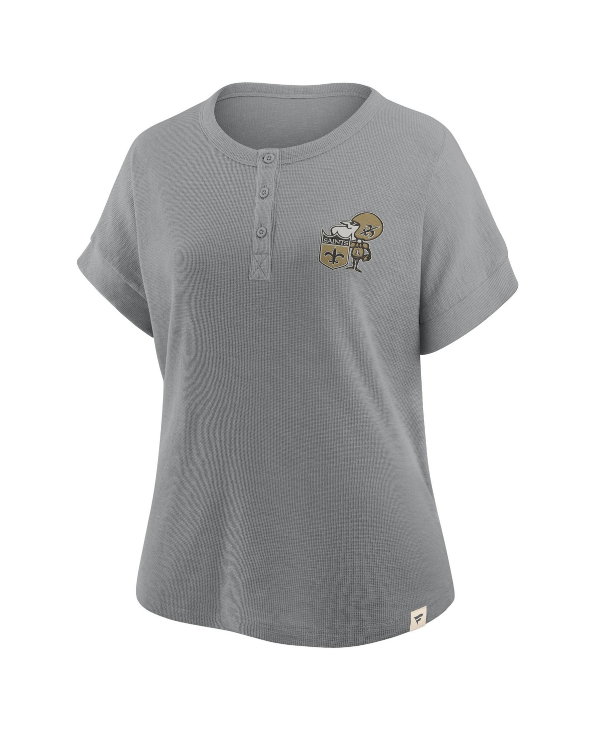Fanatics Women's New Orleans Saints Oversized French-Slub Henley Shirt