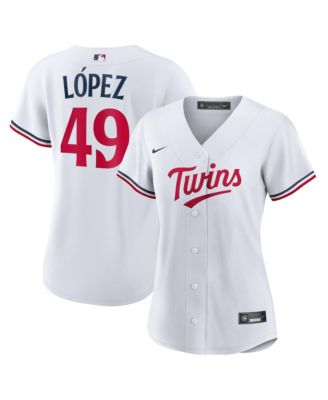 Women's Minnesota Twins Pablo L&oacute;pez 49 Replica Short-Sleeve Jersey