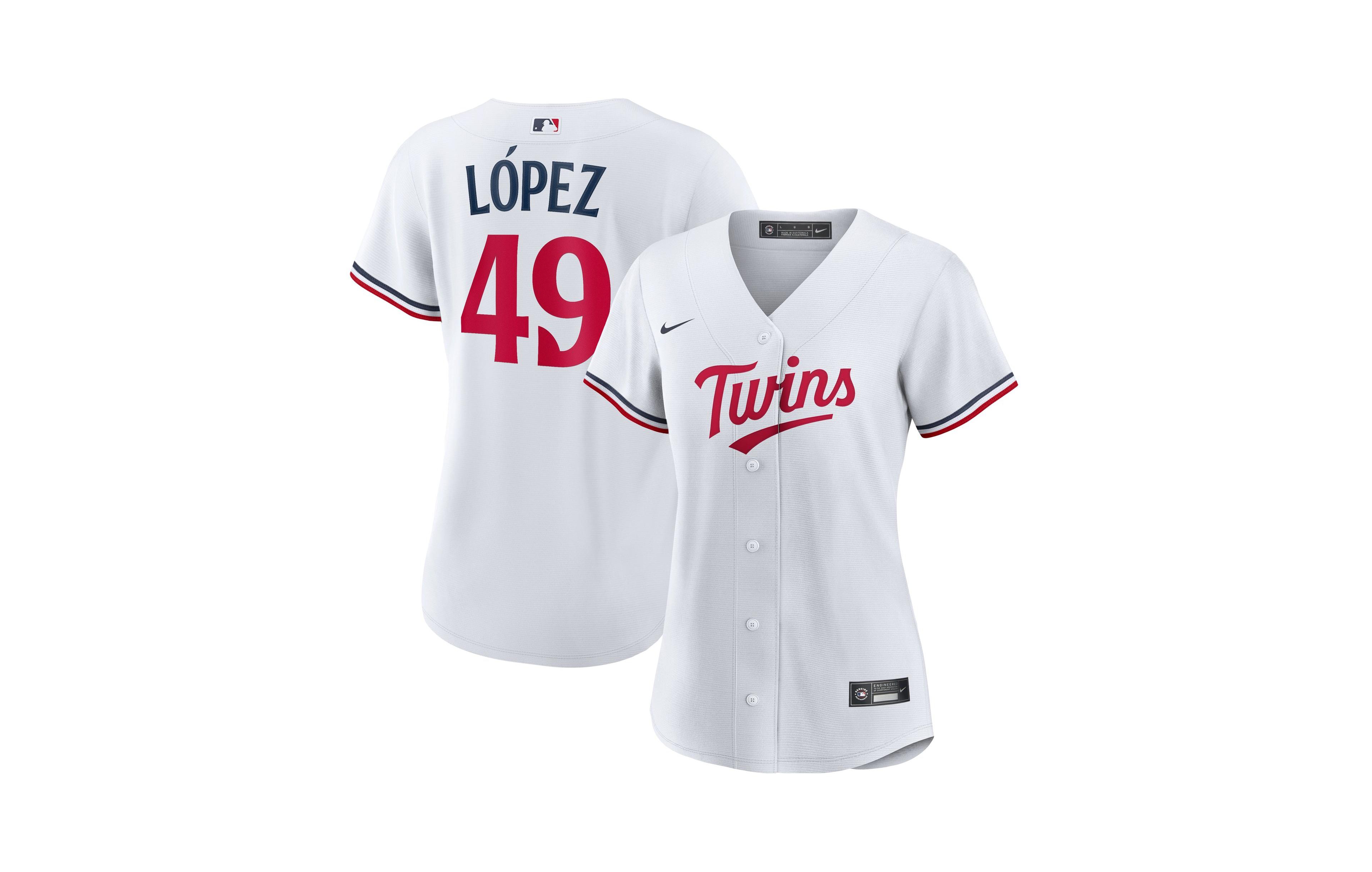 Nike Women's Minnesota Twins Pablo Lopez Replica V-Neck Jersey