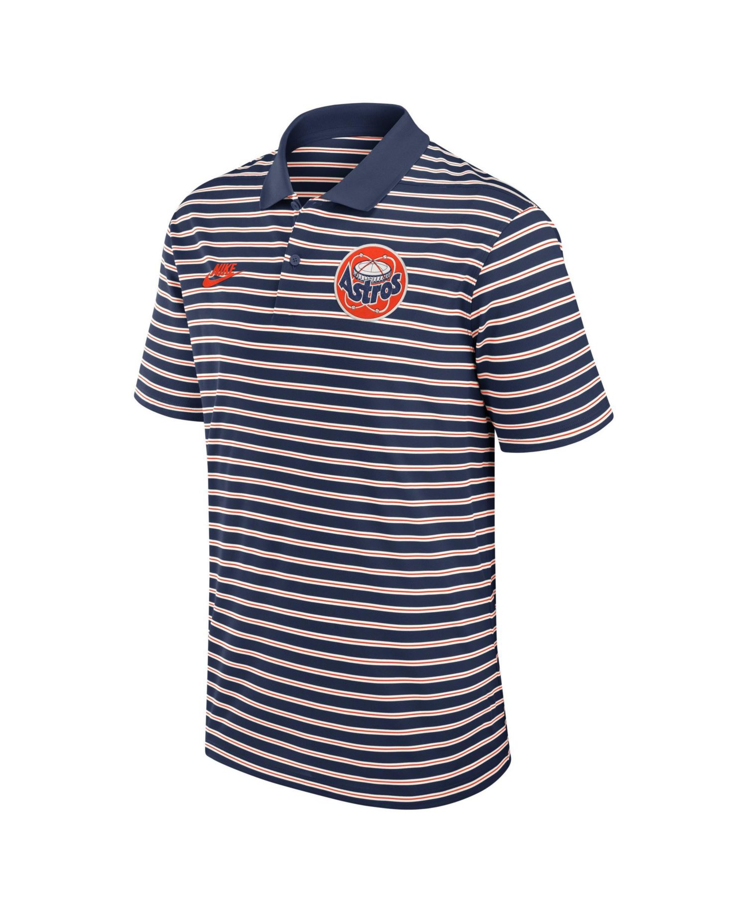 Men's Houston Astros Cooperstown Victory Striped Pique Polo Shirt