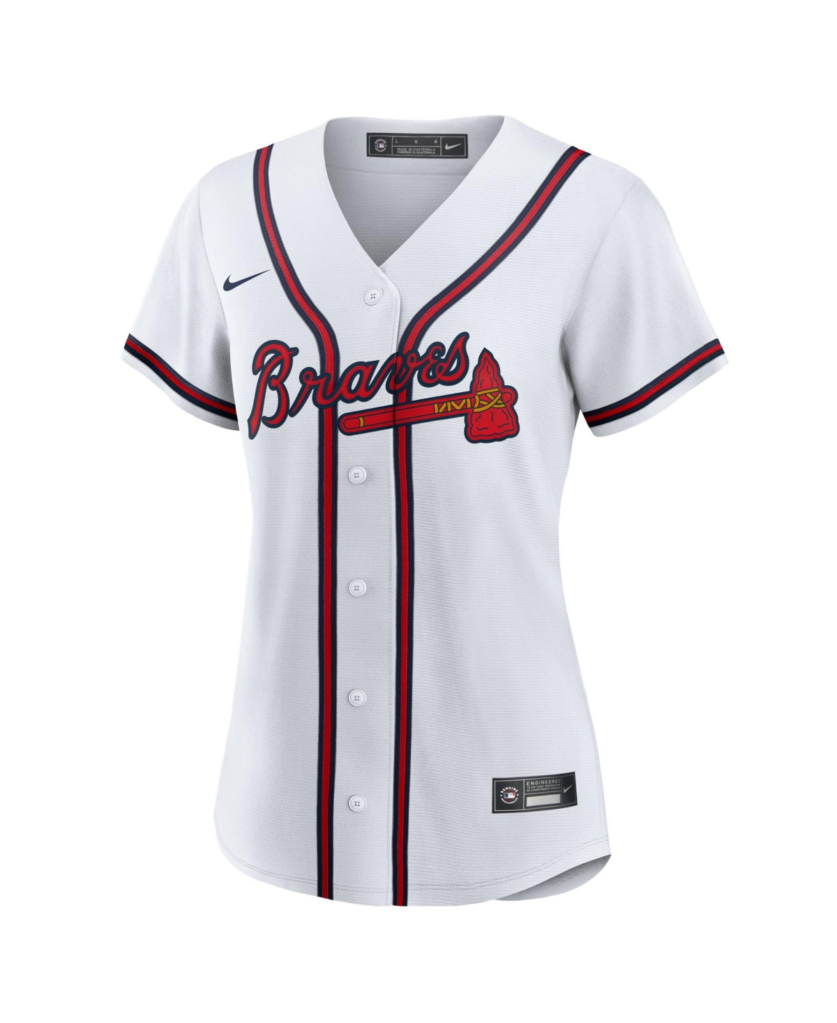 Nike Women's Atlanta Braves V-Neck Short-Sleeve Jersey
