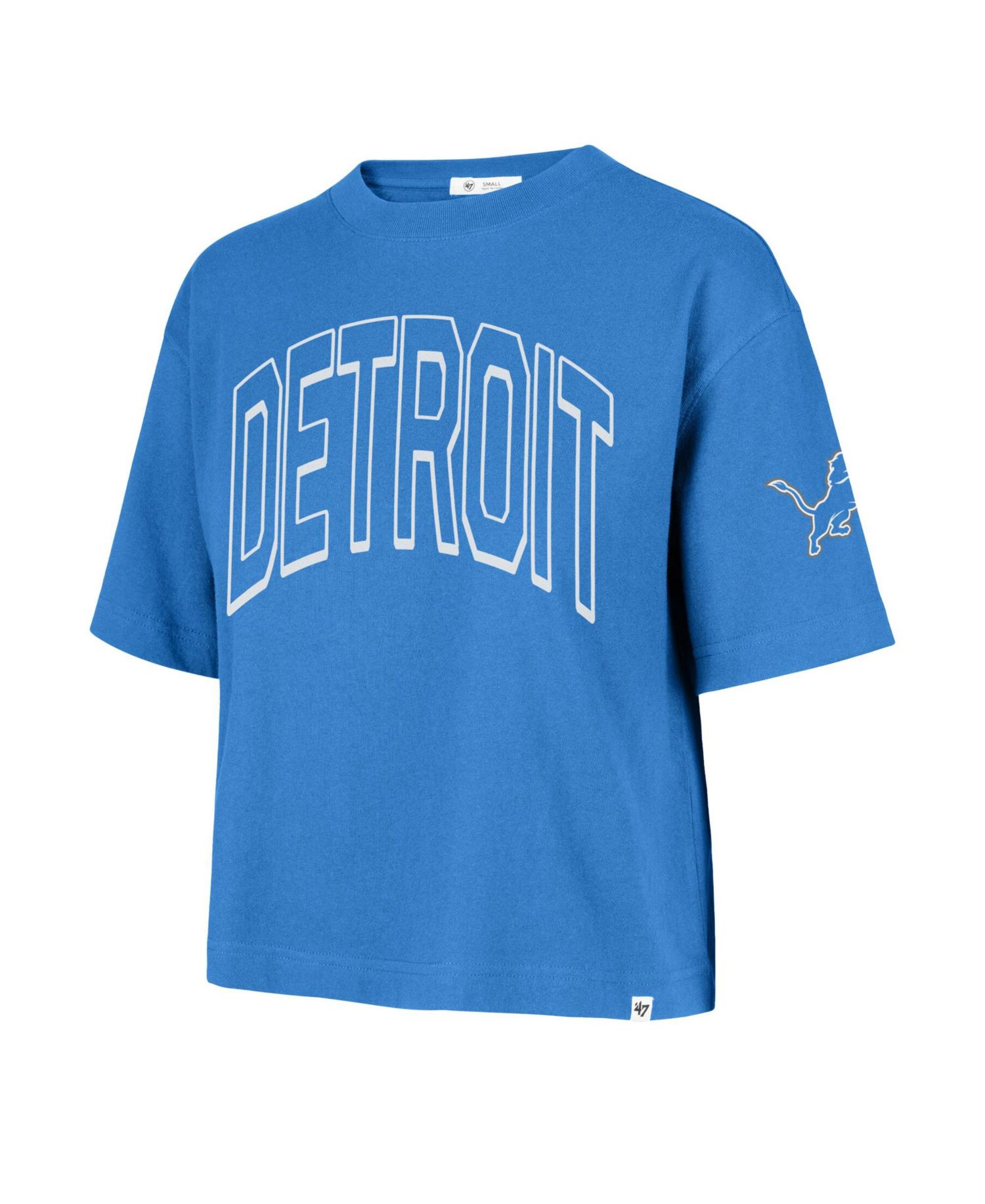 Women's Detroit Lions Call Out Reed City Short-Sleeve Cropped T-Shirt