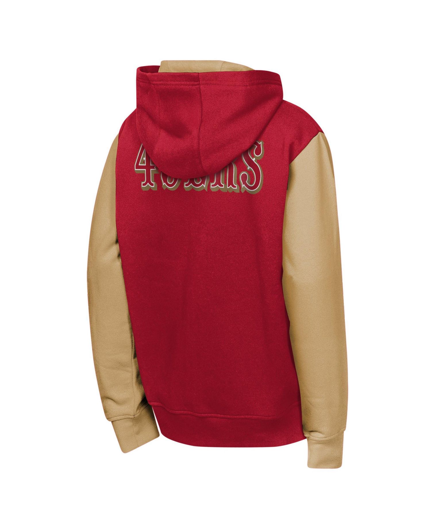 Boys' and Girls' San Francisco 49ers Color-Block Full-Zip Fleece-Lined Hoodie