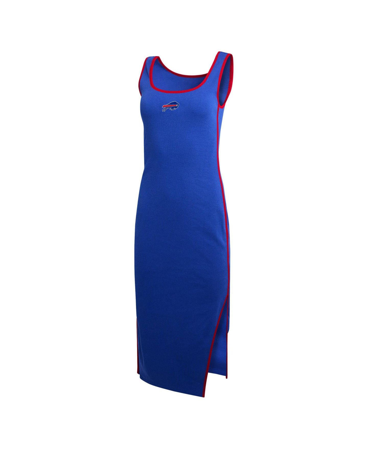Женское платье WEAR by Erin Andrews Buffalo Bills Ribbed Midi Body-Con Tank Dress — фото 3