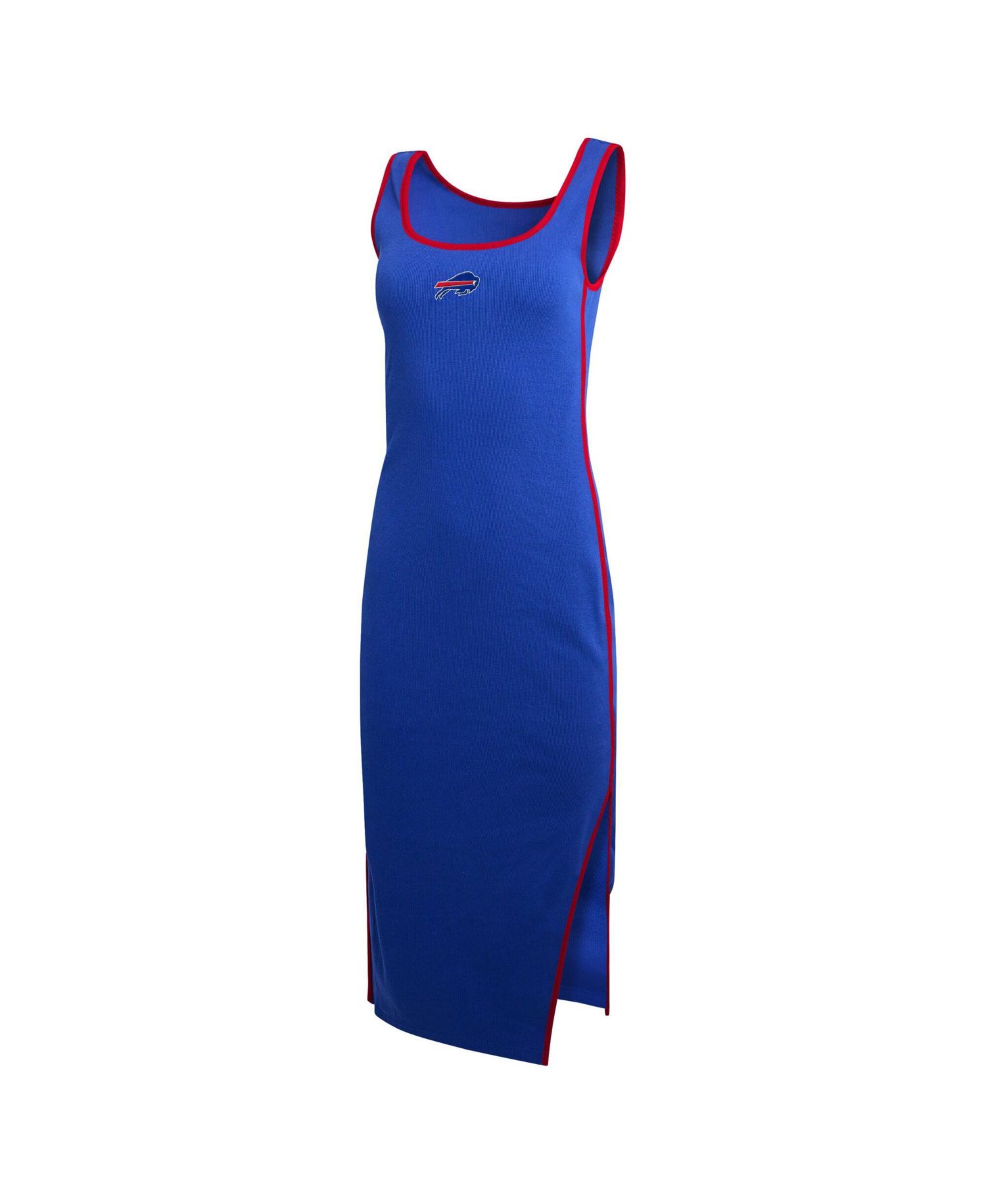 Women's Buffalo Bills Ribbed Midi Body-Con Tank Dress