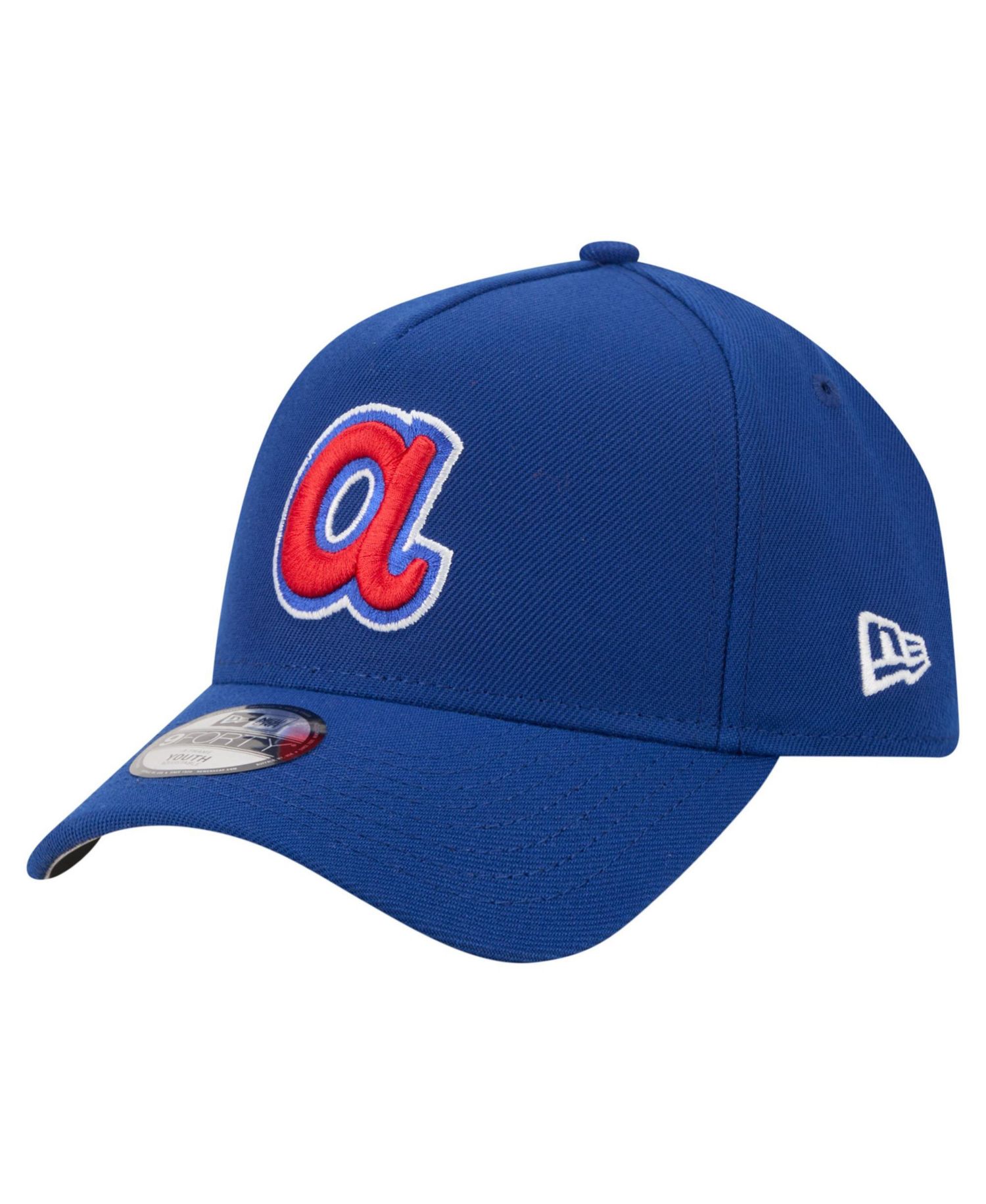 Big Boys and Girls Atlanta Braves Cooperstown Logo 9FORTY Retro Adjustable Baseball Cap