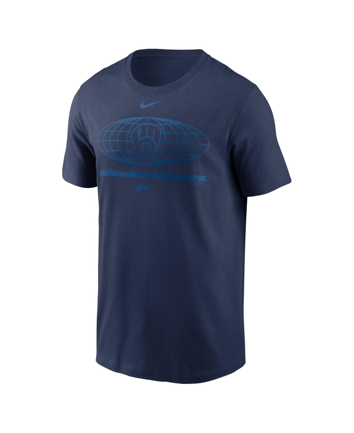 Nike Men's Milwaukee Brewers Tonal Club Crewneck Short-Sleeve Regular-Fit T-Shirt