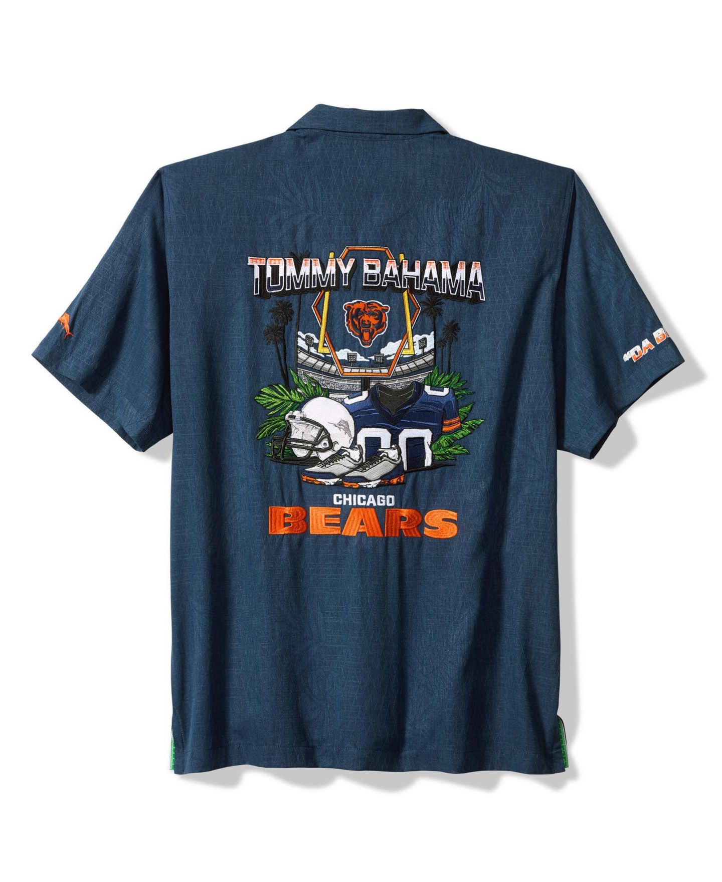 Мужская рубашка Tommy Bahama Chicago Bears Endzone Paradise Relaxed-Fit Spread Collar Button-Up — фото 4
