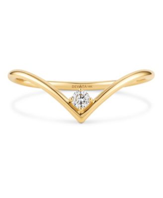 Chevron Ring in 14K Gold