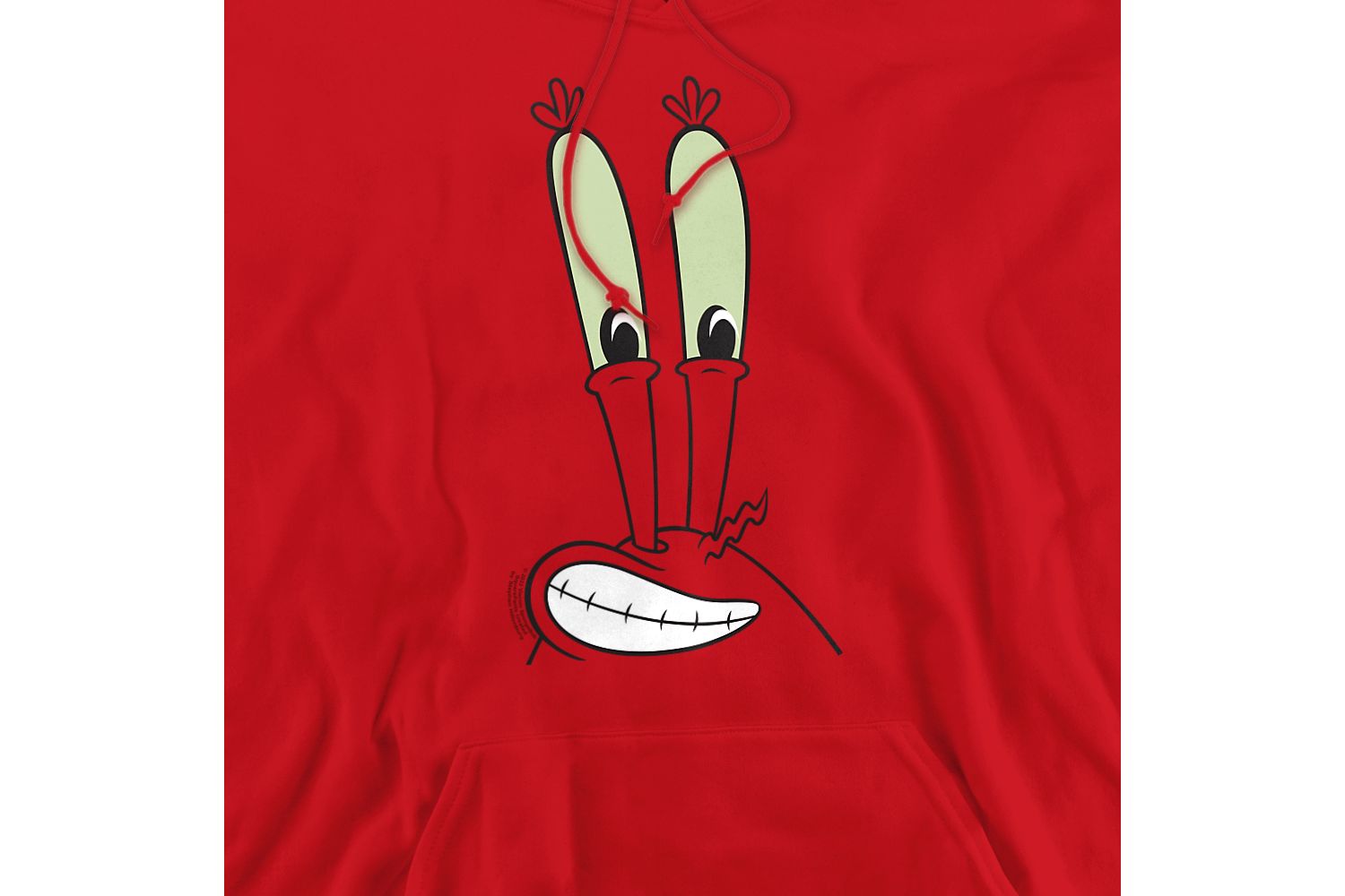 Big & Tall Mr. Krabs Smile Face Pull-Over Hoodie