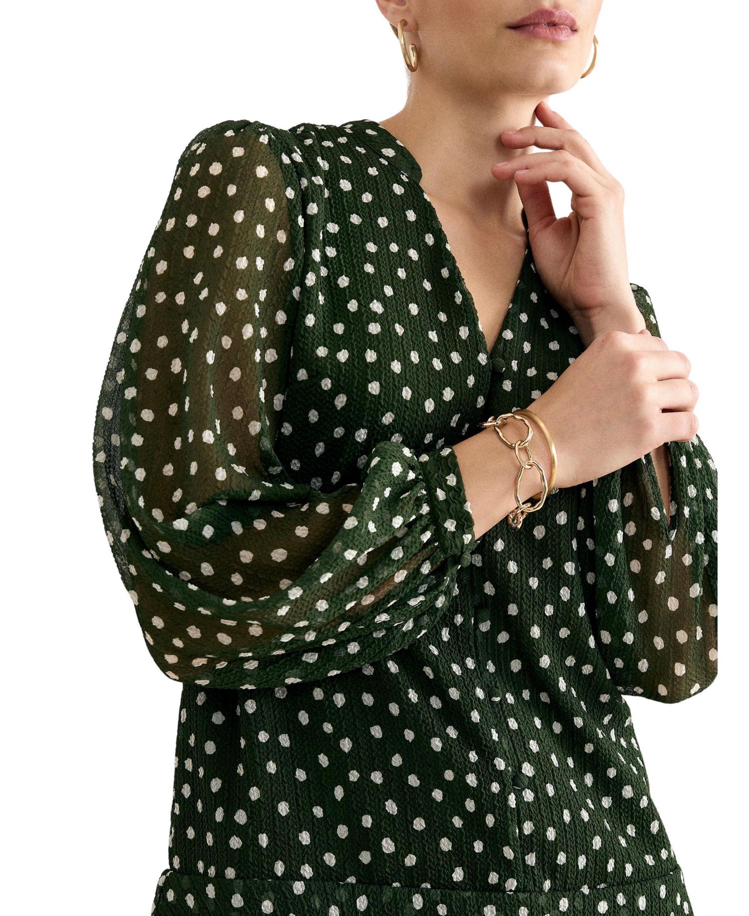 Women's Alma Tiered Ruffle Long-Sleeve Dress