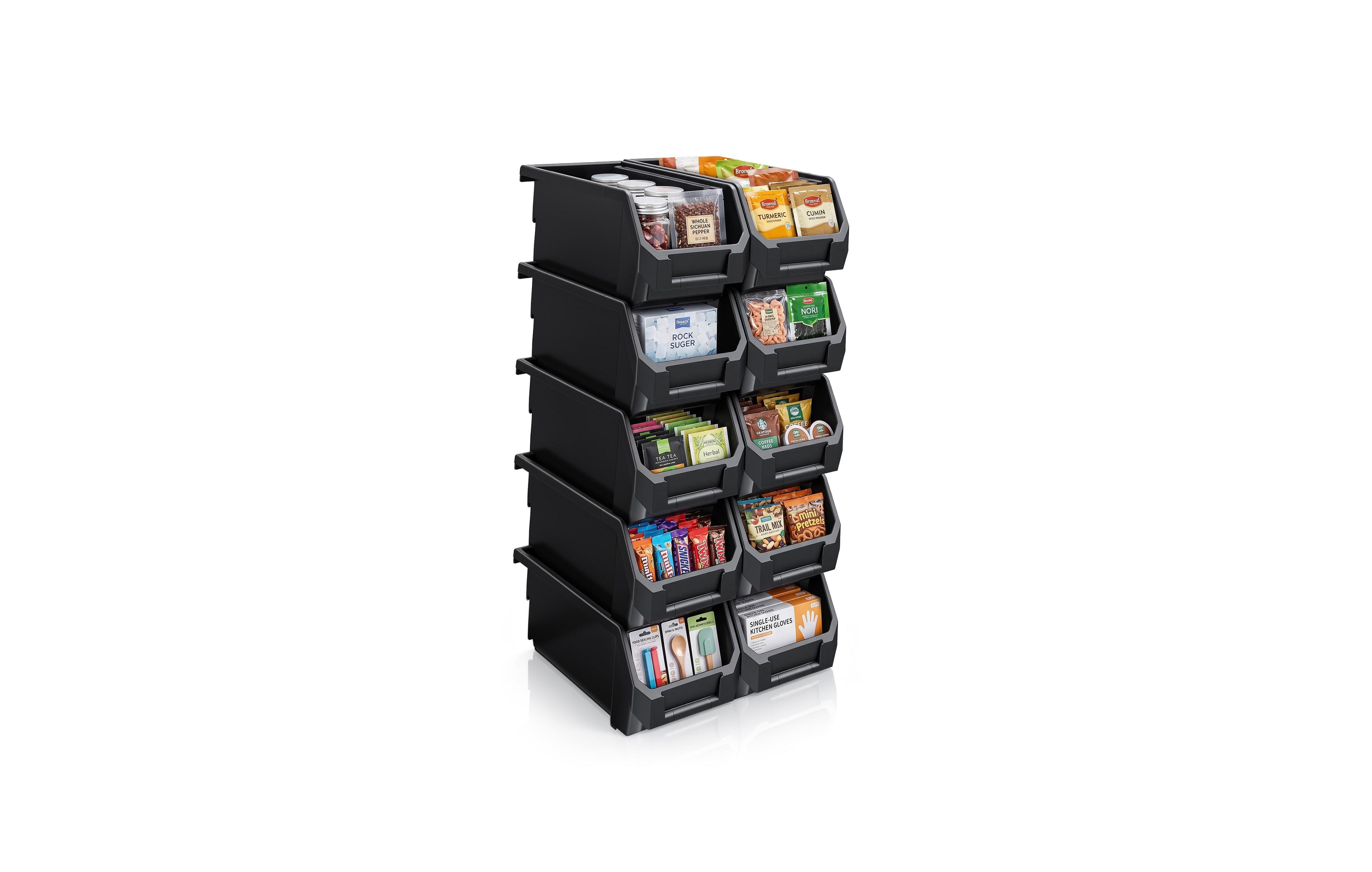 Sorbus Medium Open Front Stackable Kitchen Storage Bin