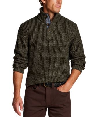 Men's Textured Mixy Mockneck Sweater
