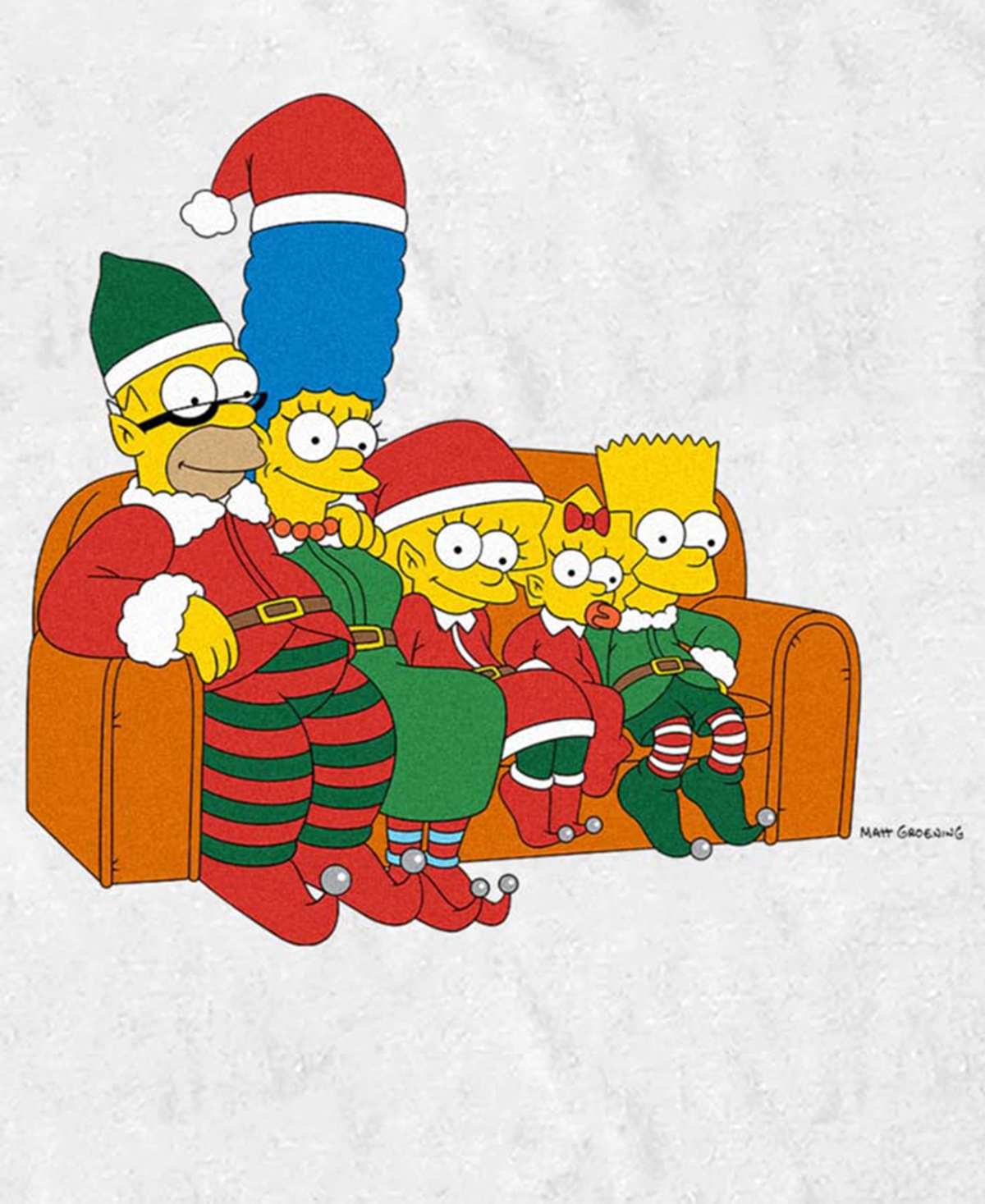 Fifth Sun Men's Christmas Couch Graphic T-Shirt