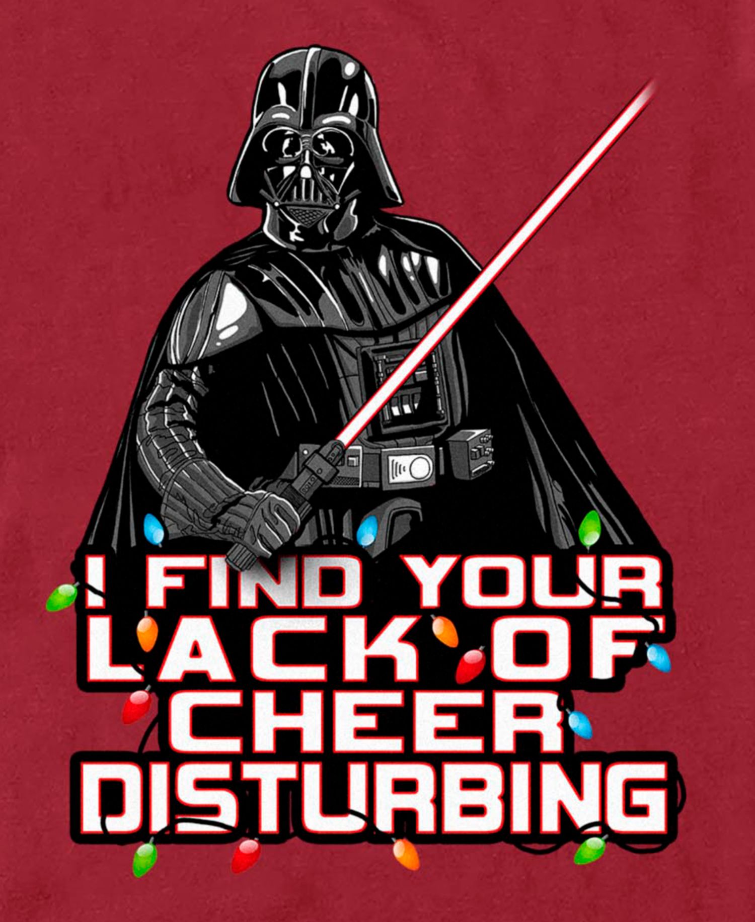 Men's Disturbing Cheer Star Wars Graphic Regular-Fit T-Shirt