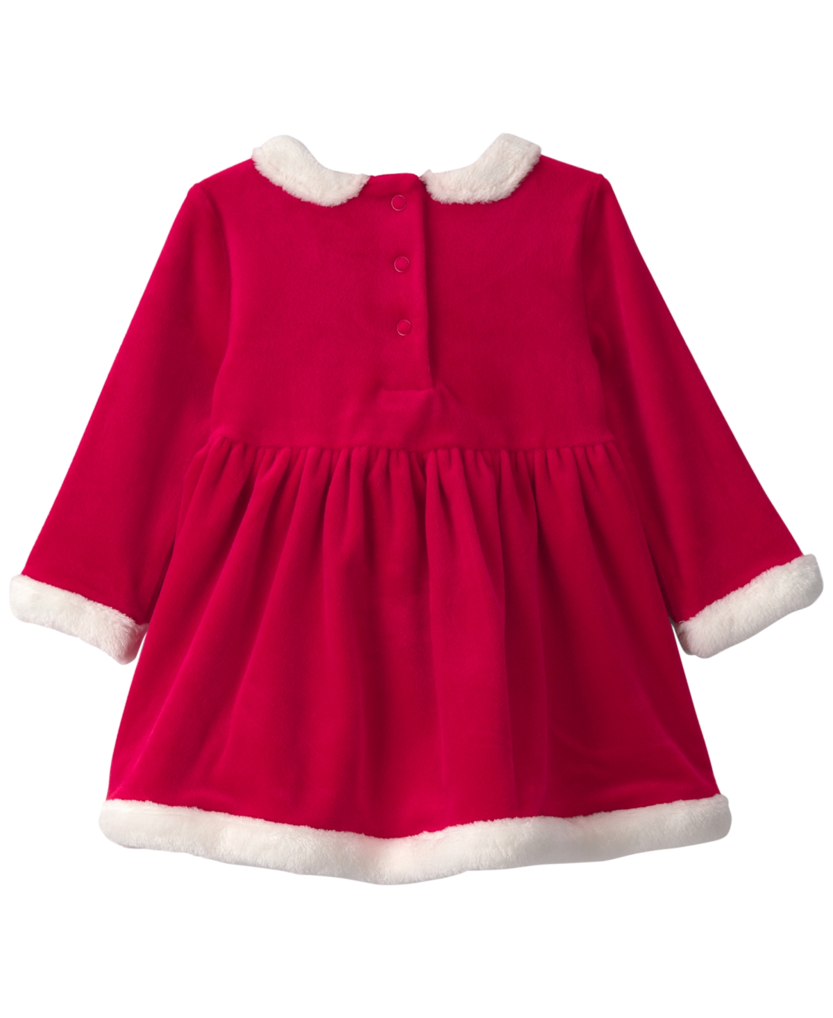 Carter's Baby Girls' Long-Sleeve Christmas Velour Dress and Tights, 2-Piece Set