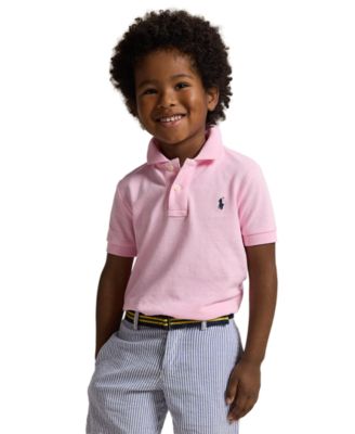 Boys' 2T-7 Cotton Mesh Polo Shirt