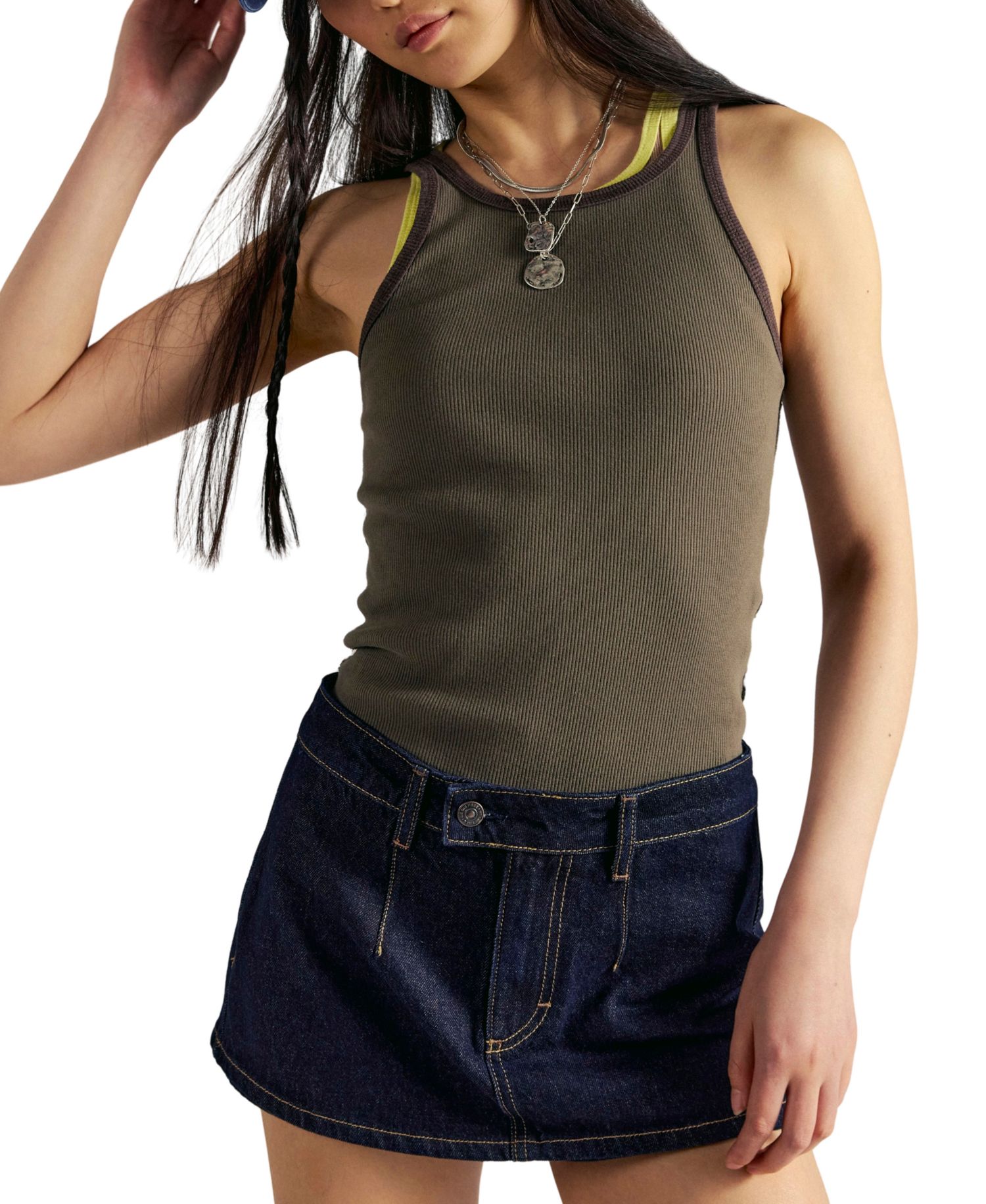 Women's Galivanting A-Line Low-Rise Denim Skort