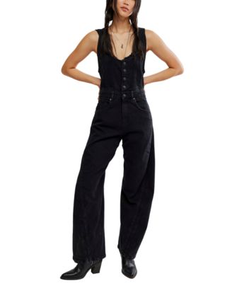 Women's Corsica Denim Wide-Leg Scoop Neck Jumpsuit