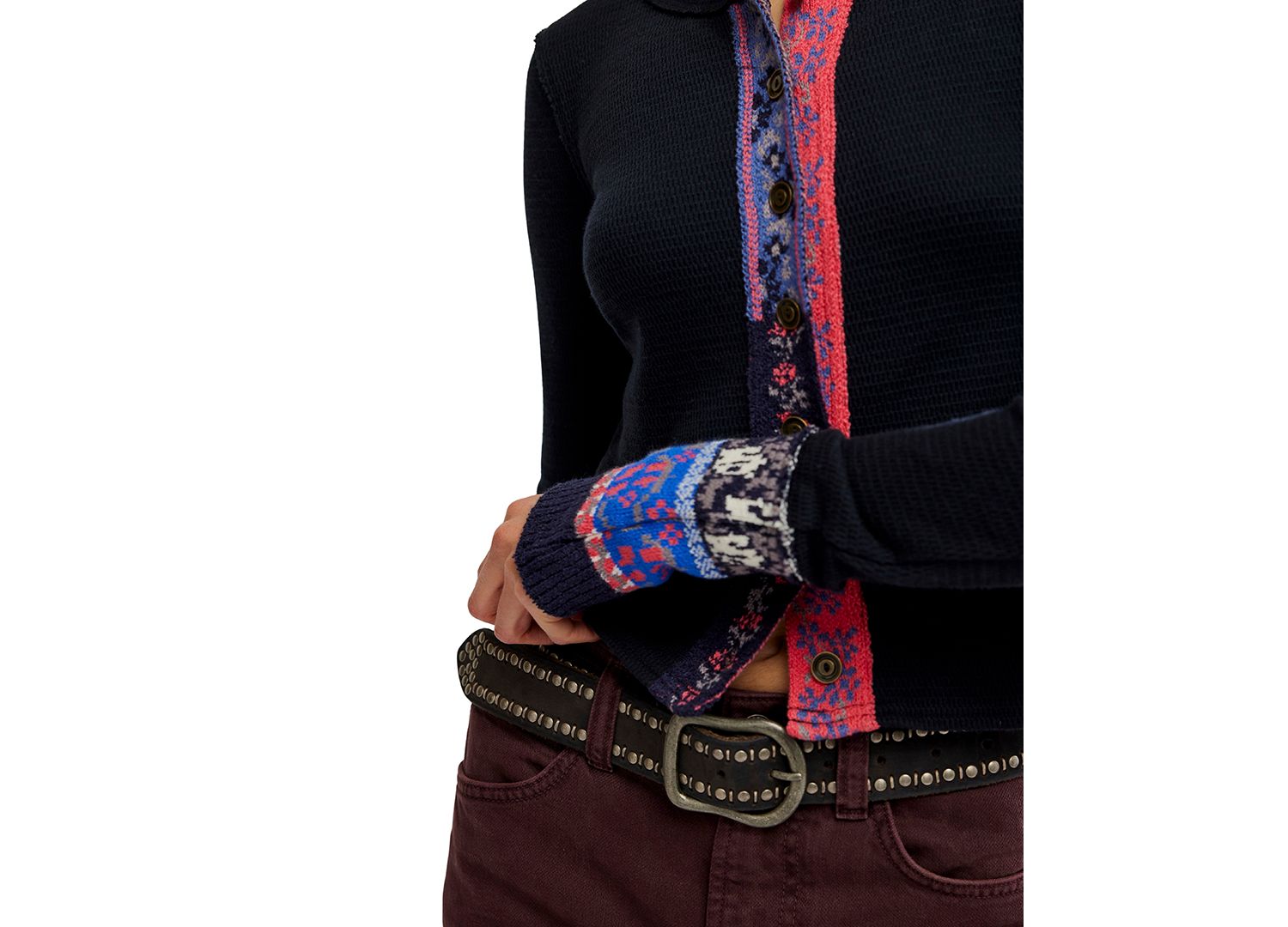 Women's We The Free Noa Long-Sleeve Scoop-Neck Fitted Cardigan Sweater