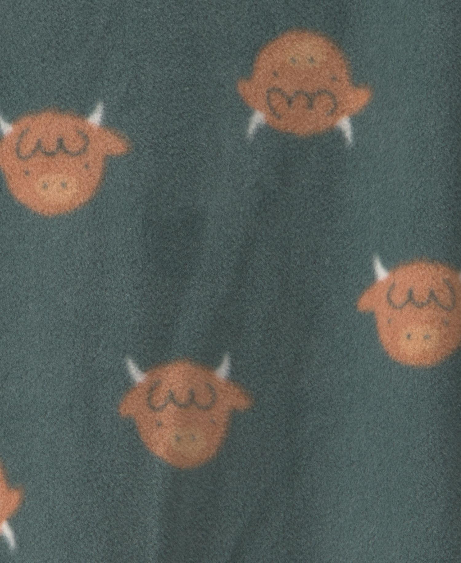 Baby Boys' Farm 2-way Zip Footed Fleece Sleep & Play Pajamas