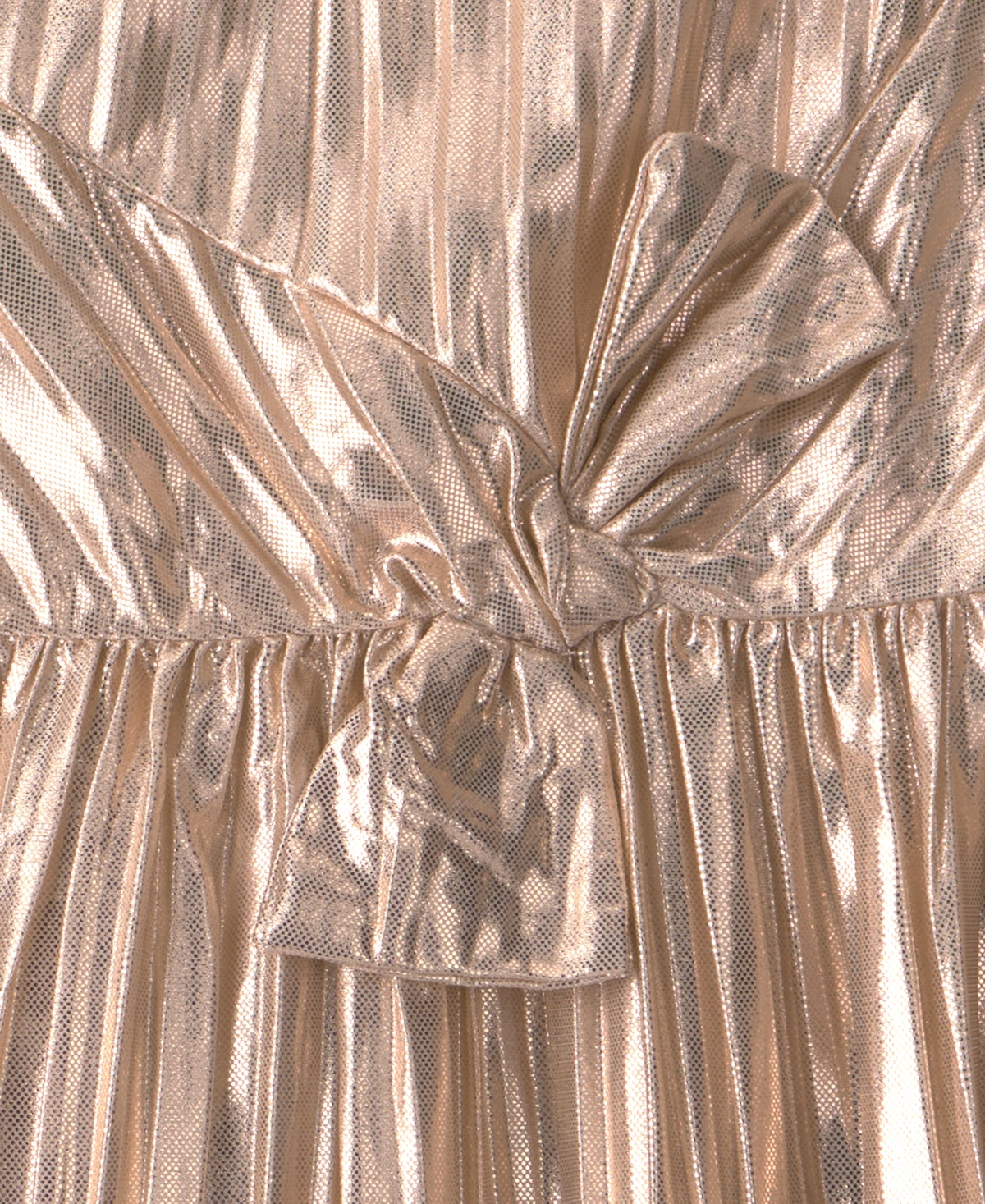 Carter's Toddler Girls' 2T-5T Metallic Crinkle Bow Dress