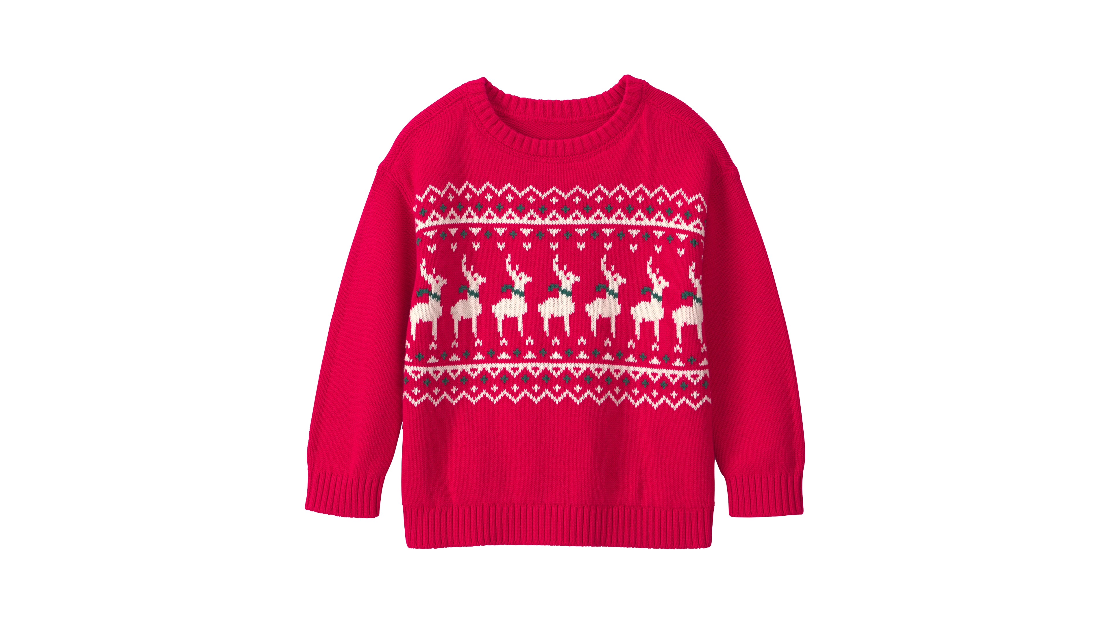 Carter's Toddler Boys' 2T-5T Fair-Isle Long-Sleeve Crewneck Cotton Sweater