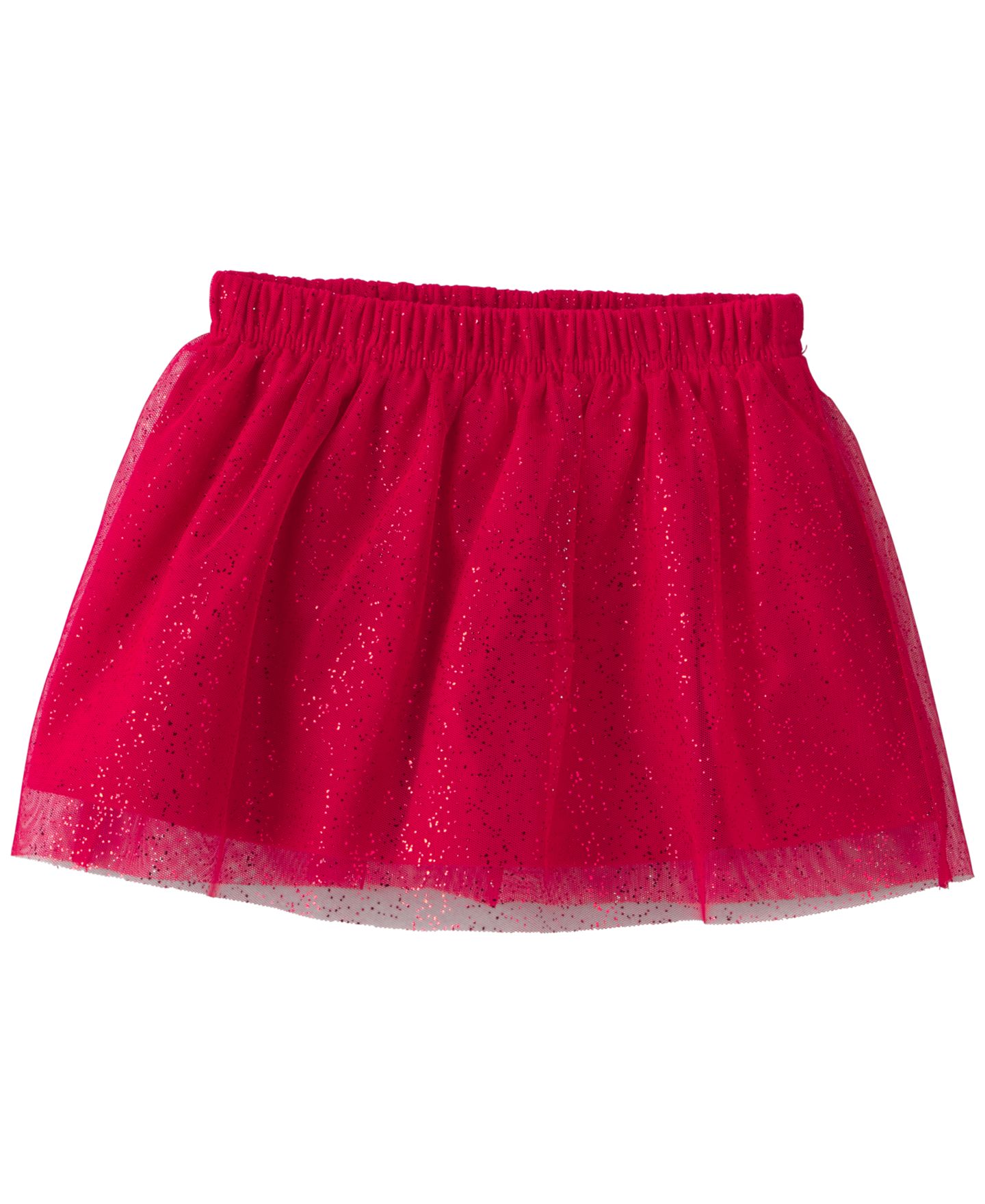 Детский комплект Carter's: флисовый топ с тюлевым бантом и юбка-шорты, 2T-5T, цвет: Кремовый / Красный — фото 2