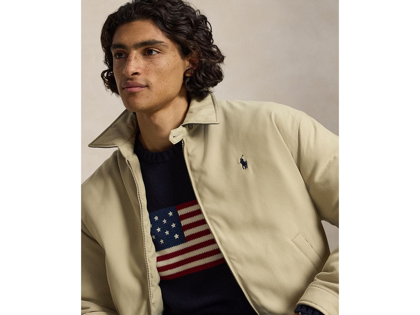 Мужская куртка Polo Ralph Lauren Insulated Twill Bomber Water-Resistant, цвет: Хаки — фото 3
