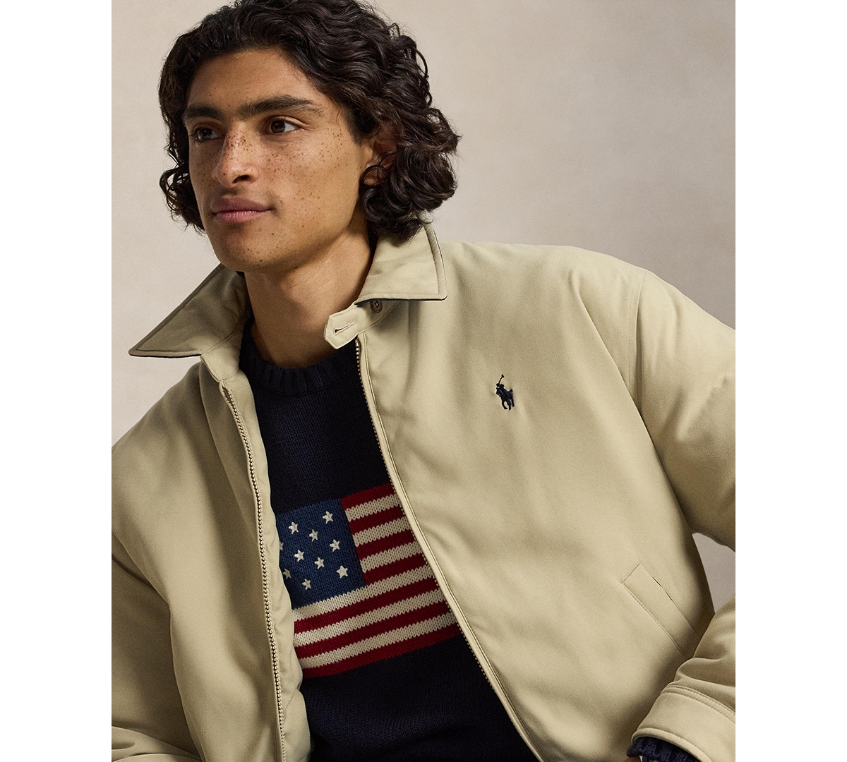 Polo Ralph Lauren Men's Insulated Twill Bomber Water-Resistant Jacket