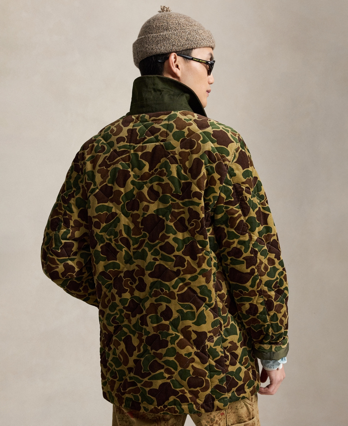 Polo Ralph Lauren Men's Camo-Print Quilted Corduroy Barn Coat