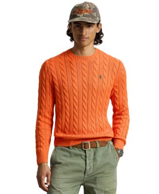 Men's Cable-Knit Cotton Sweater
