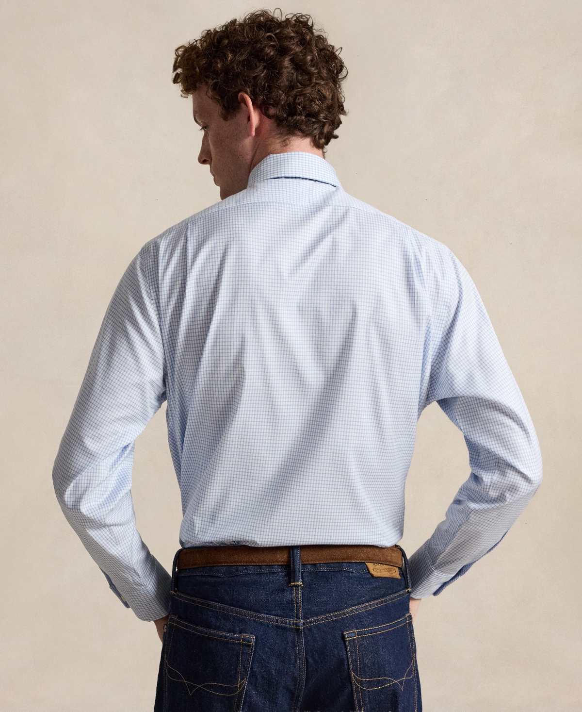 Polo Ralph Lauren Men's Regent Checked Classic-Fit Spread-Collar Dress Shirt