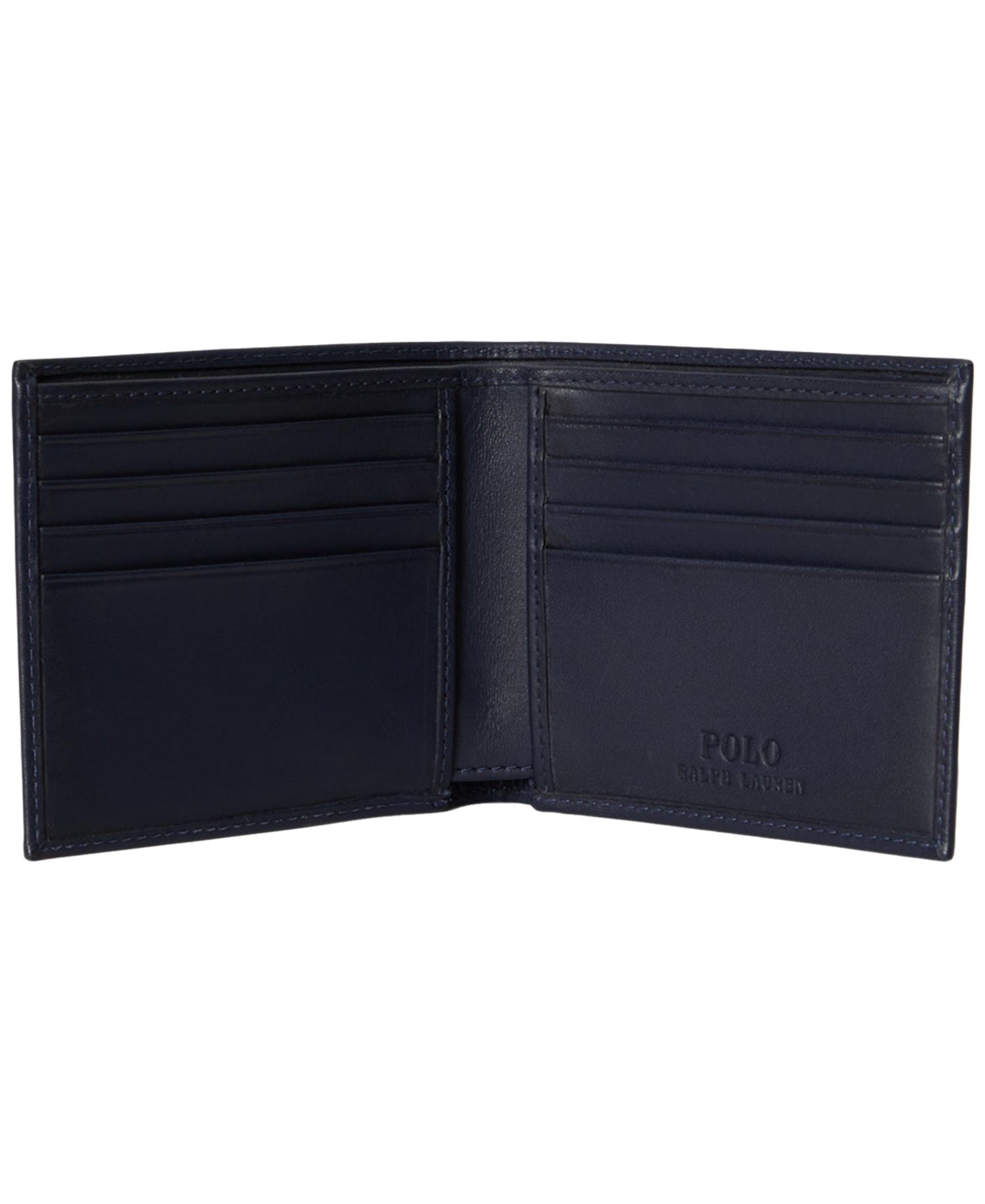 Polo Bear Leather Bifold Wallet